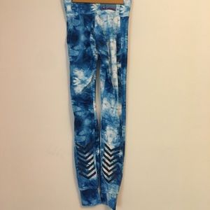Nike N7 tights in blue tie dye